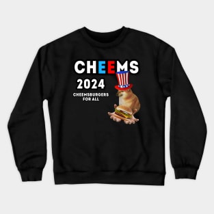 Cheems 2024 Cheemsburgers Crewneck Sweatshirt